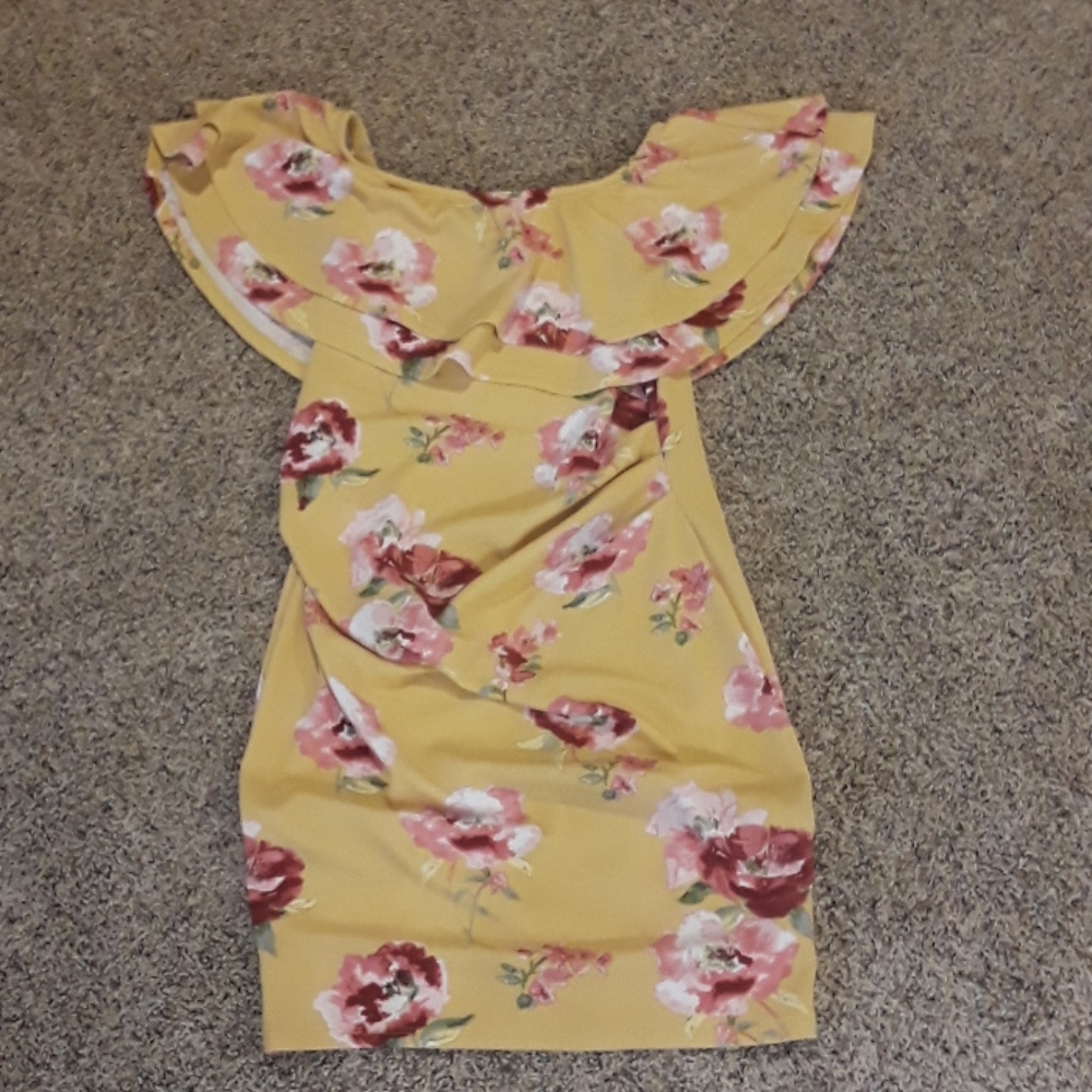 Off the Shoulder Maternity Dress